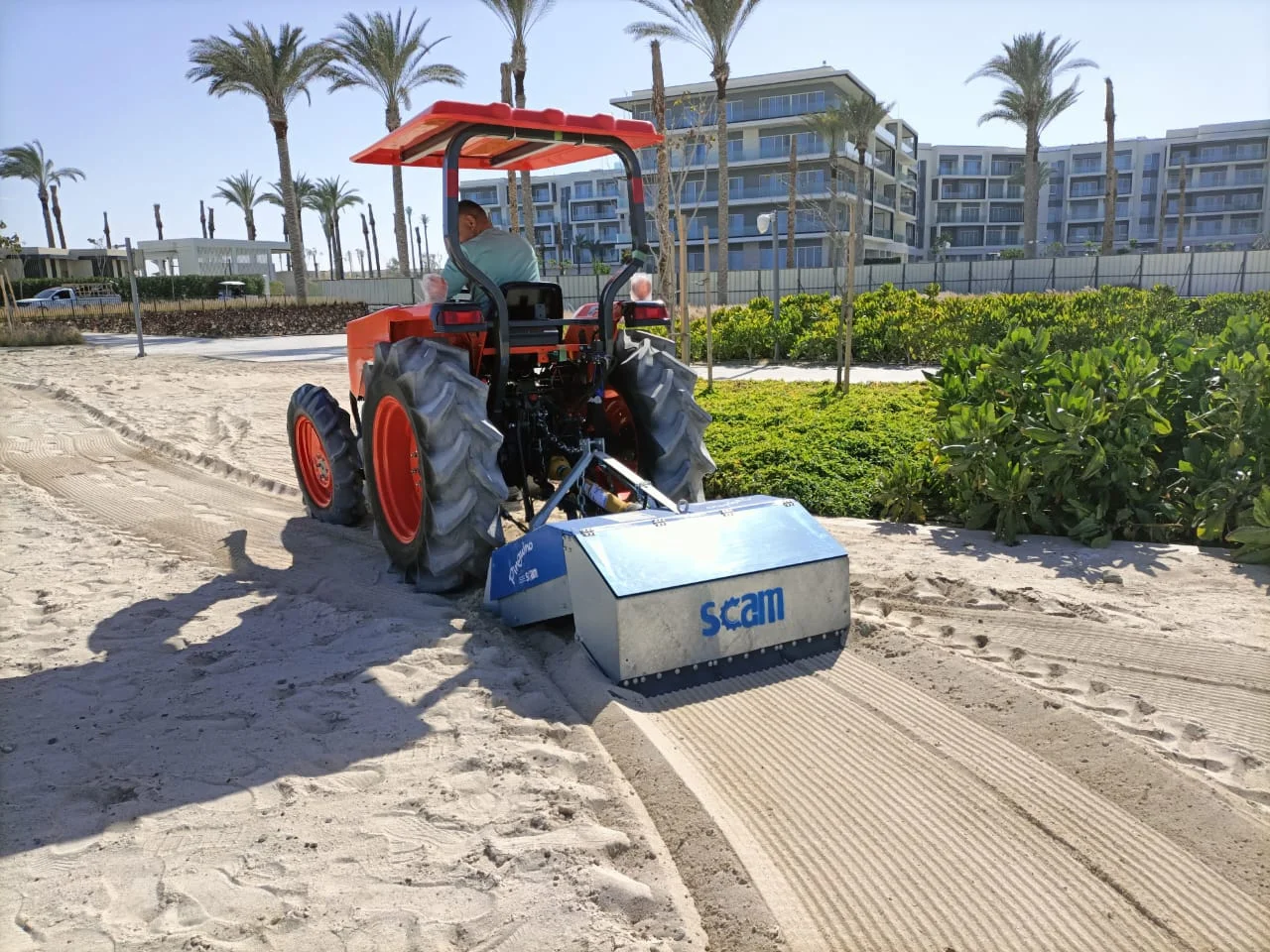 beach cleaning machine navigation